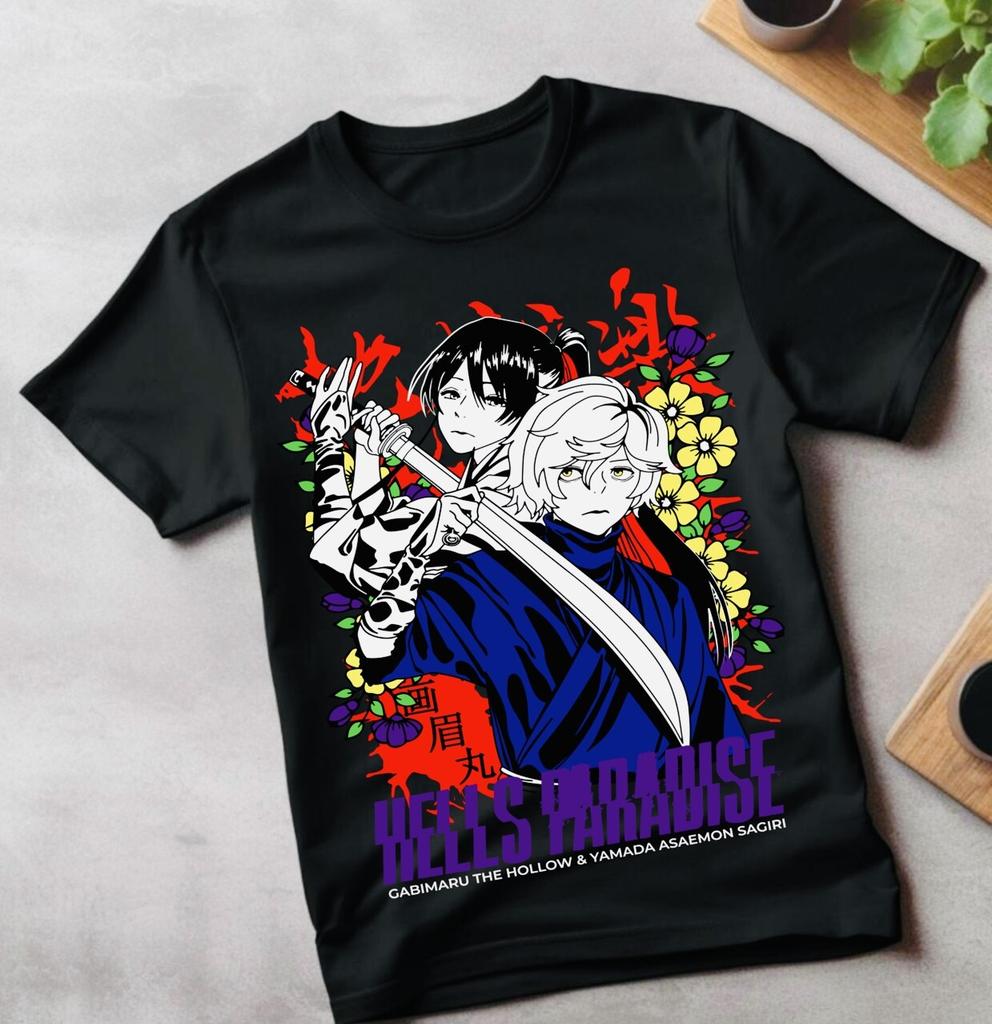Унисекс футболка Hell's Paradise Jigokuraku Аниме Манга Каваи Смешной Подарок Футболка