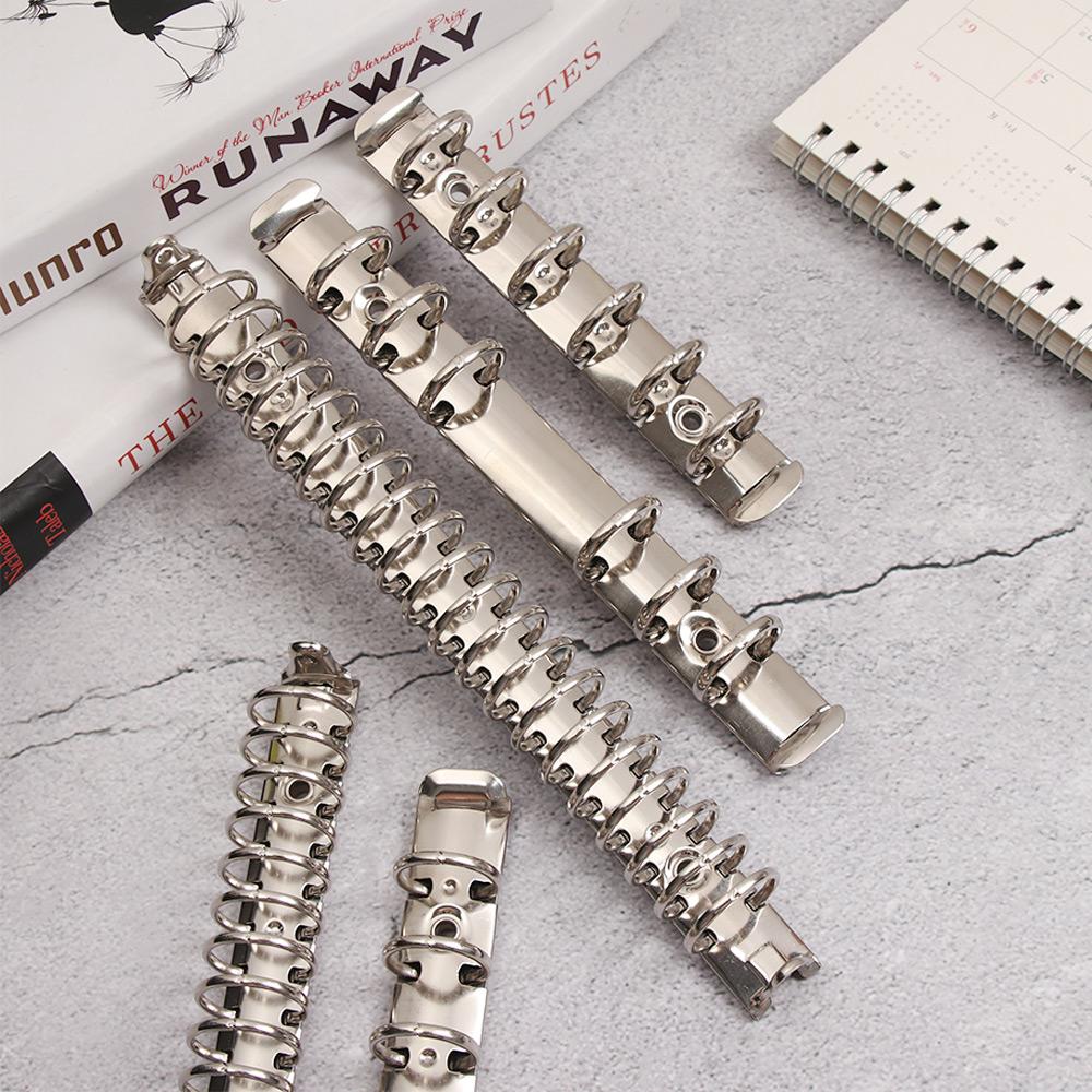 Accessory Refillable Metal Notebook Binding Hoops Ring Binder Loose-leaf File Folder Binder Clip