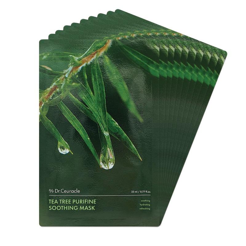 Dr.Ceuracle Tea Tree Purifine Soothing Mask 23ml 10pcs Refreshing Hydrating