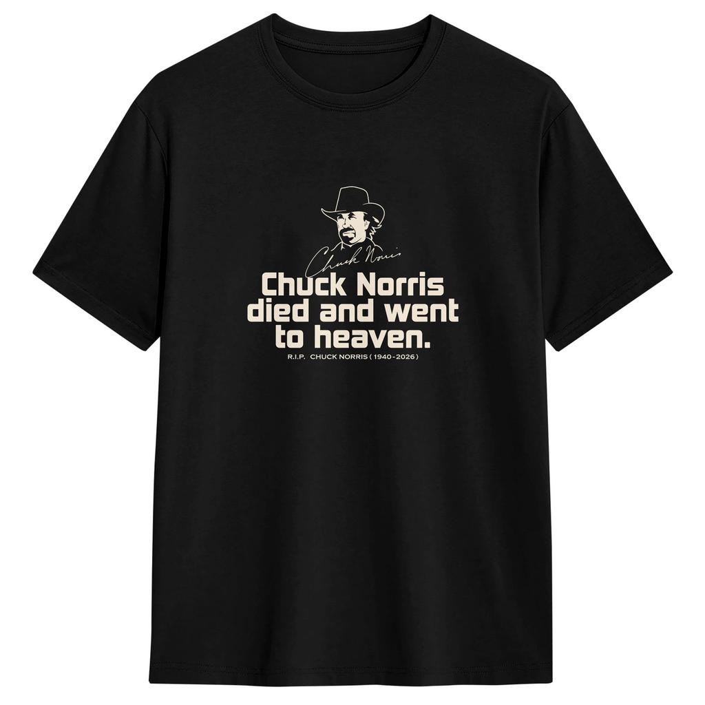 Unisex Women TShirt Chuck Norris T Shirts Harajuku  Beach Tee Shirt Y2K Basic Cotton Tops Plus Size