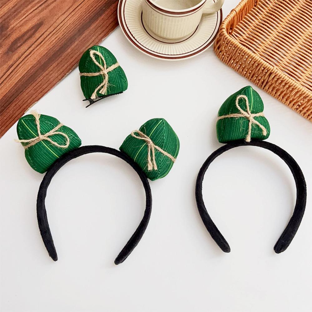 Chinese Style Zongzi Headband Soft Dragon Boat Festival Hairband Dragon Boat Festival