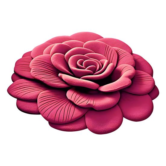 Peony Flower Carpet 3D Visual Flower Non-slip Bottom Floor Mat Absorbent Bathroom Mat
