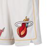 Nike NBA Miami Heat City Edition Swingman Shorts White Men Streetwear DO9663-100