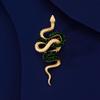Красная брошь в виде змеи Даджи, высококачественные мужские и женские аксессуары, булавка для костюма, подарок на день рождения в виде змеи со знаком зодиака