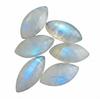 Натуральные Кабошоны Маркиза из Радужного Лунного Камня - Кабошоны Овальной Формы с Остриём из Лунного Камня Класса ААА