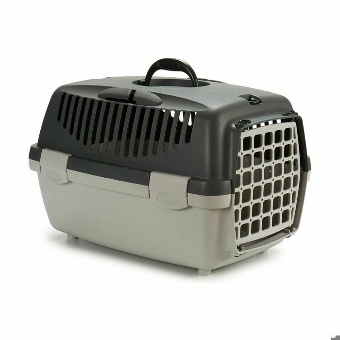 Transport Cage - Stefanplast - Anthracite - 33 X 30 X 47 Cm - Plastic - For Cat