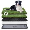 Pet Dog Grass Mat Toilet: 20x25 Inch Drainage Pellets for Designated Spot Training and Dog House Use.