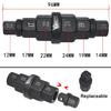 Hex Axle Tool For Motorcycle Front Axle Wheel, Allen Axle Spindle Socket Adapter Tool, 3/8 Inch 12Mm 14Mm 17Mm 19Mm 22Mm 24Mm, 6 In 1 Motorcycle Hex