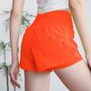 Women's Summer Quick-Drying Elastic Yoga and Running Shorts with Faux Two-Piece Design
