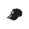 47 Бейсболка New York Yankees Clean Up с логотипом NY - Низкопрофильная кепка для мужчин и женщин - MLB New York Yankees - Черный x Белый