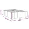 VidaXL Cadre de lit sans matelas gris foncé 140x200 cm tissu 3284840