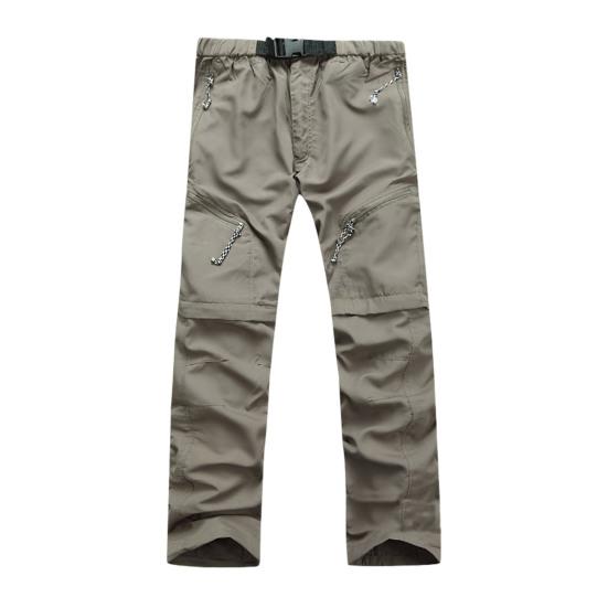Брюки для отдыха на природе Yousheng Men Outdoor с боковыми карманами, однотонные, с высокой талией, быстросохнущие, съемные, для кемпинга, летние, мужские, дышащие брюки