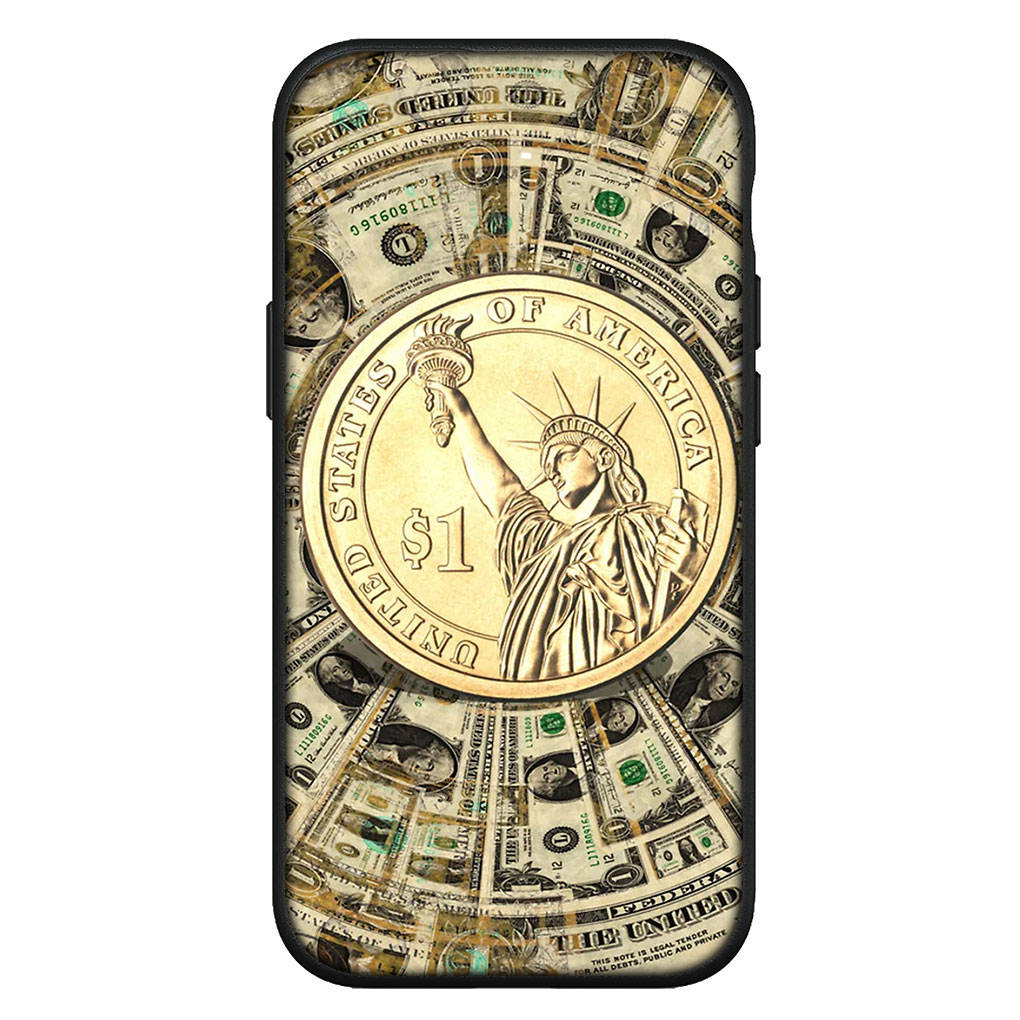 Чехол для iPhone 16 15 Xiaomi Redmi Note 14 13 12 11 Pro Max X 8 9 16e Samsung Galaxy S25 S24 S23 Moto OPPO Huawei Money 100 Dollars Крутой чехол для телефона