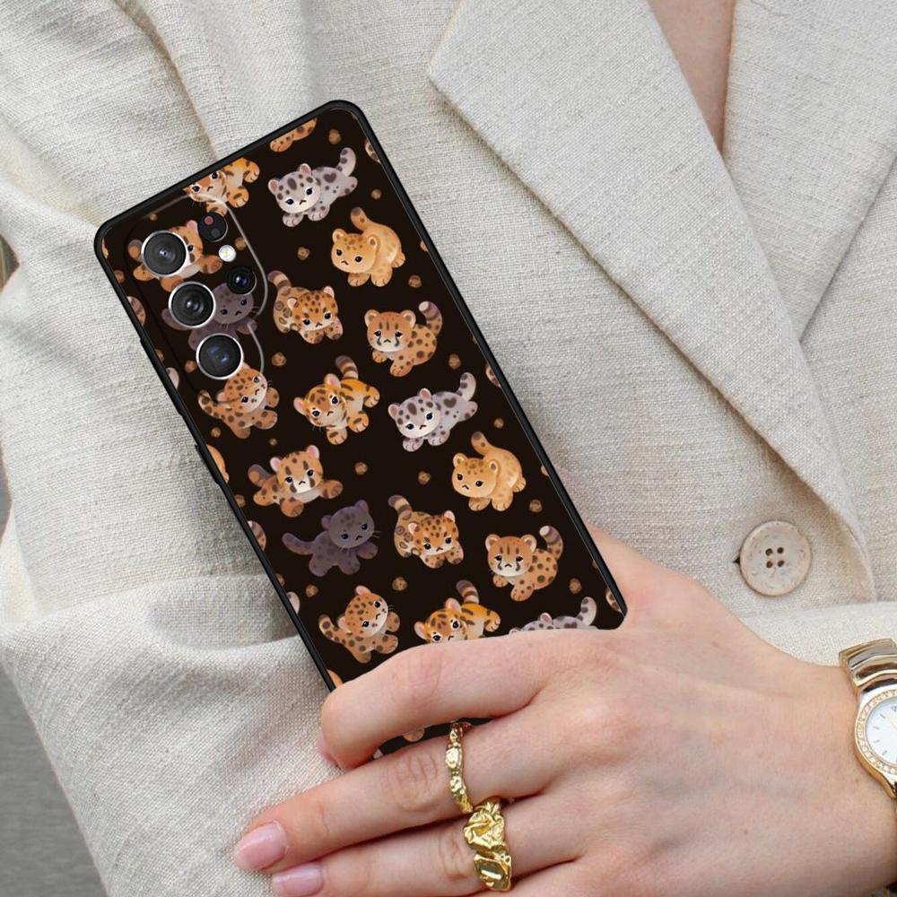 Cheetah Panther tiger lion SOFT Cell Phone Case for Samsung Galaxy S26 Ultra S25 S24 S23 S22 S21 S20 Note10 Cover