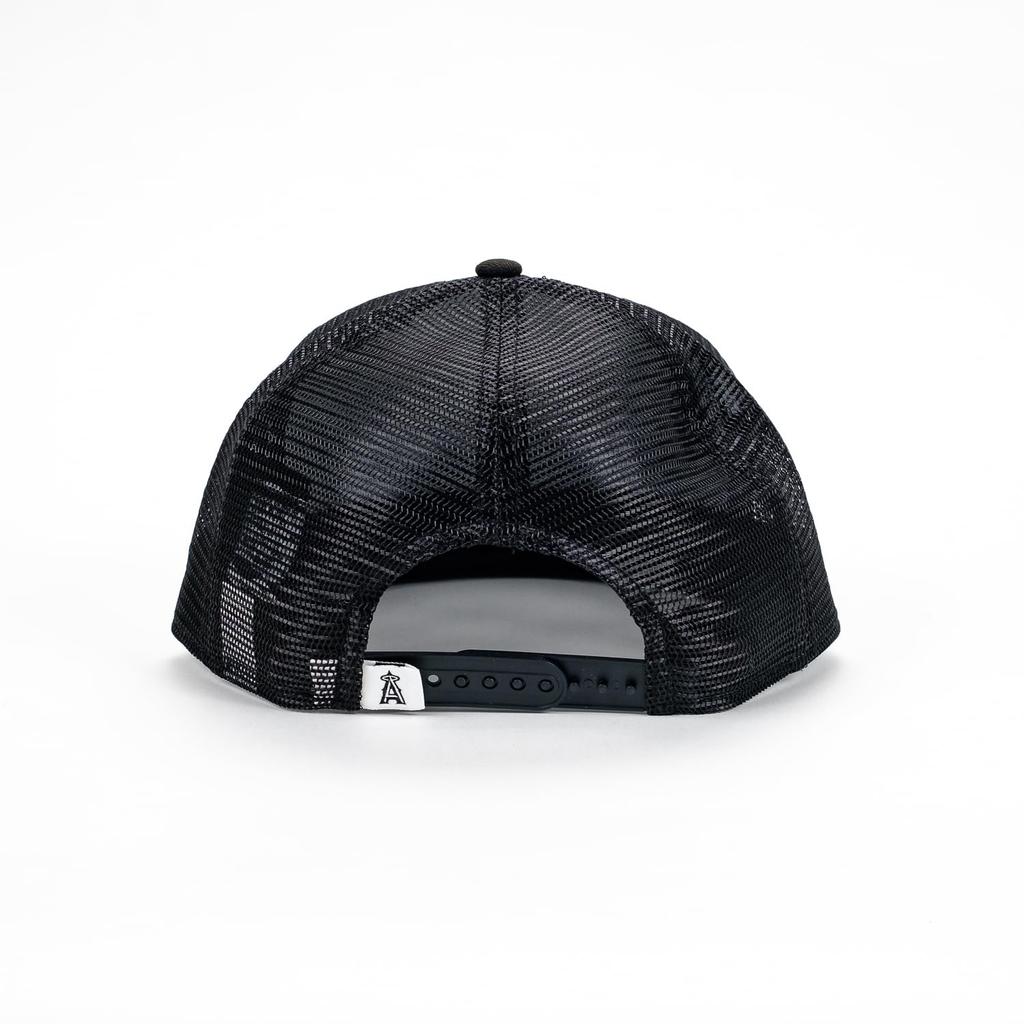 New Era Mesh Cap Snapback 9FIFTY BLACK & WHITE MLB Anaheim Angels