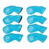 8Pcs Golfs Iron Head Cover Thick PU Leather Embroidered Number Golfs Head Cover Replacement Headcover Protective Cover
