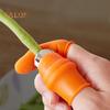 Thumb Cutter Fruit Vegetable Picking Cutter Set Silicone Finger Cots Pruning Portable Garden Tool for Strawberry Grape Branches