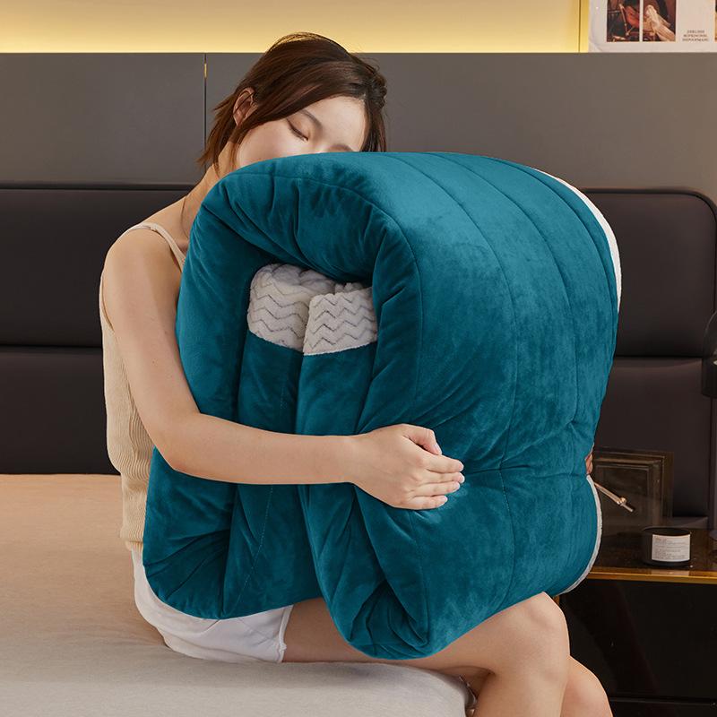 Осенне-зимнее молочное бархатное хлопковое одеяло, одеяло для сна, чехол для дивана, одеяло для офиса, осенне-зимнее маленькое одеяло из кораллового бархата