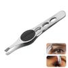 1Pc Stainless Steel Eyebrow Twizer, Hair Remover, Eye Brow Shaping Kit, Professional Slant Eyelash for Extensions Makeup Tools Nail Set
