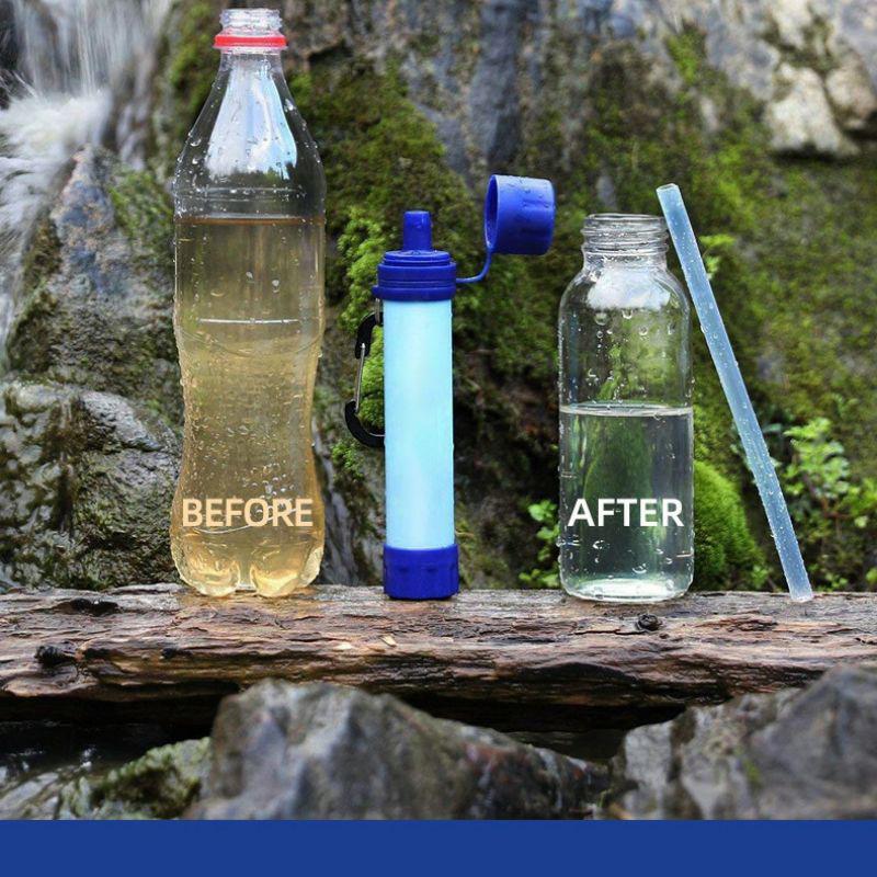 Portable Outdoor Camping Water Purifier Straw for Emergency Survival and Direct Drinking