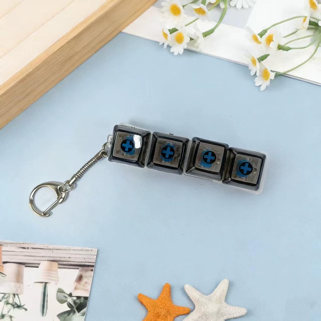 Светящаяся LED Клавиатура Брелок Игрушки-антистресс Кликер Сенсорная игрушка Снятие стресса для Брелка Клавиатуры Гаджет-антистресс для Взрослых игрушка