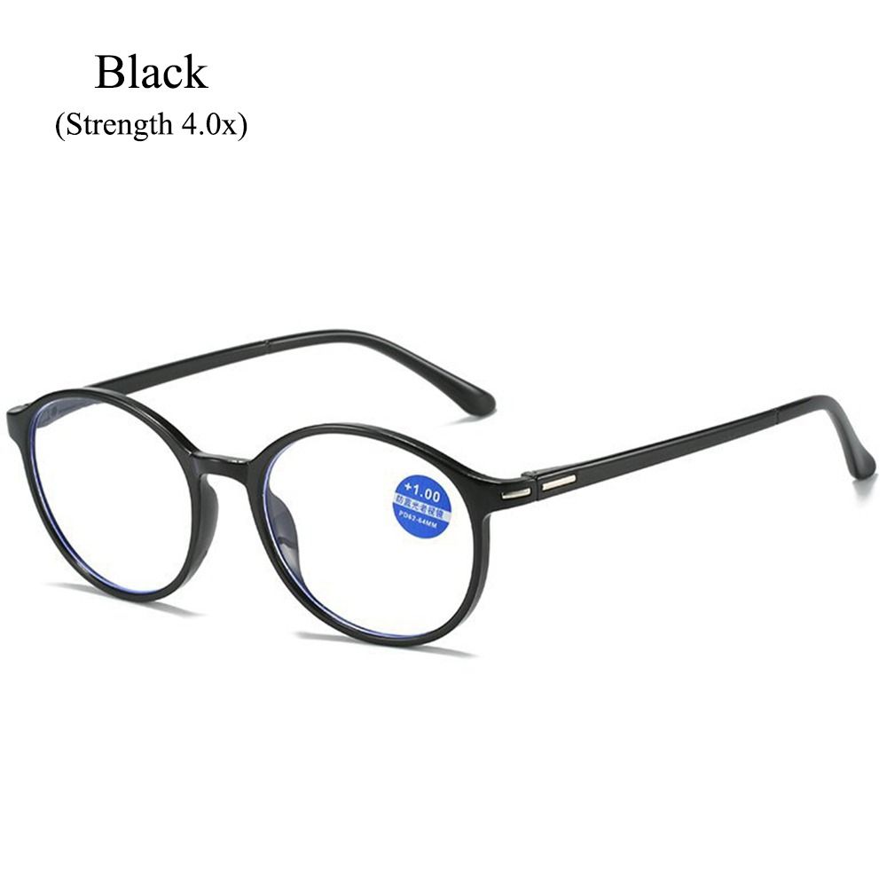 Spring Hinge Readers Reading Glasses Presbyopia Eyeglasses Anti-blue Light Glasses Oval Frame