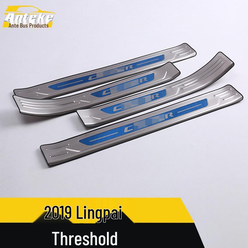 19 Lingpai Накладка на порог и бампер Декоративная наклейка против царапин