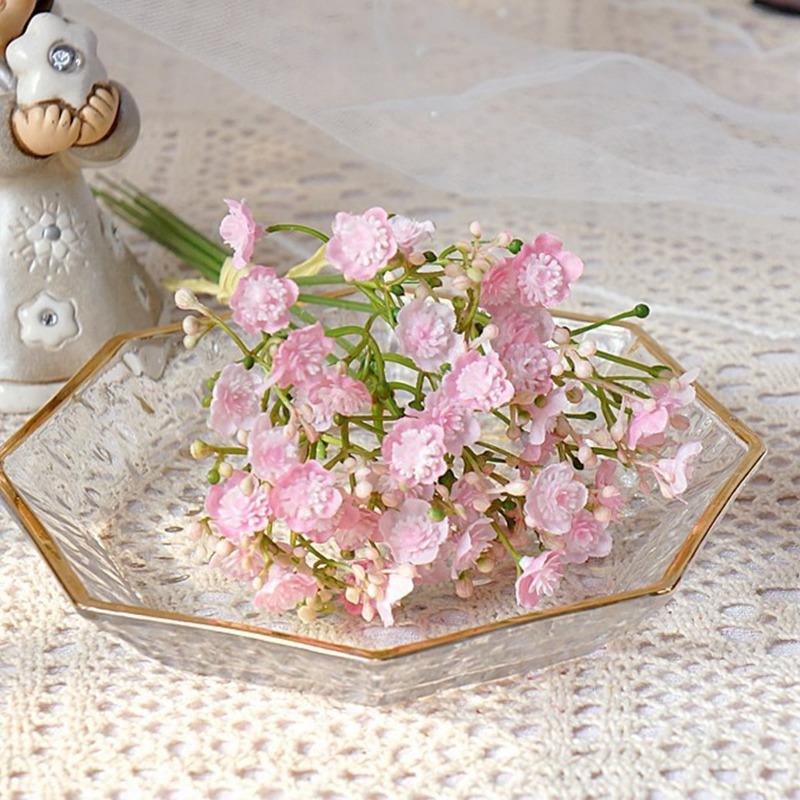 2 комплекта искусственных цветов «Дыхание ребенка», маленькие гипсофила, искусственные цветы, сделай сам, цветочные букеты, композиция, свадебный домашний декор