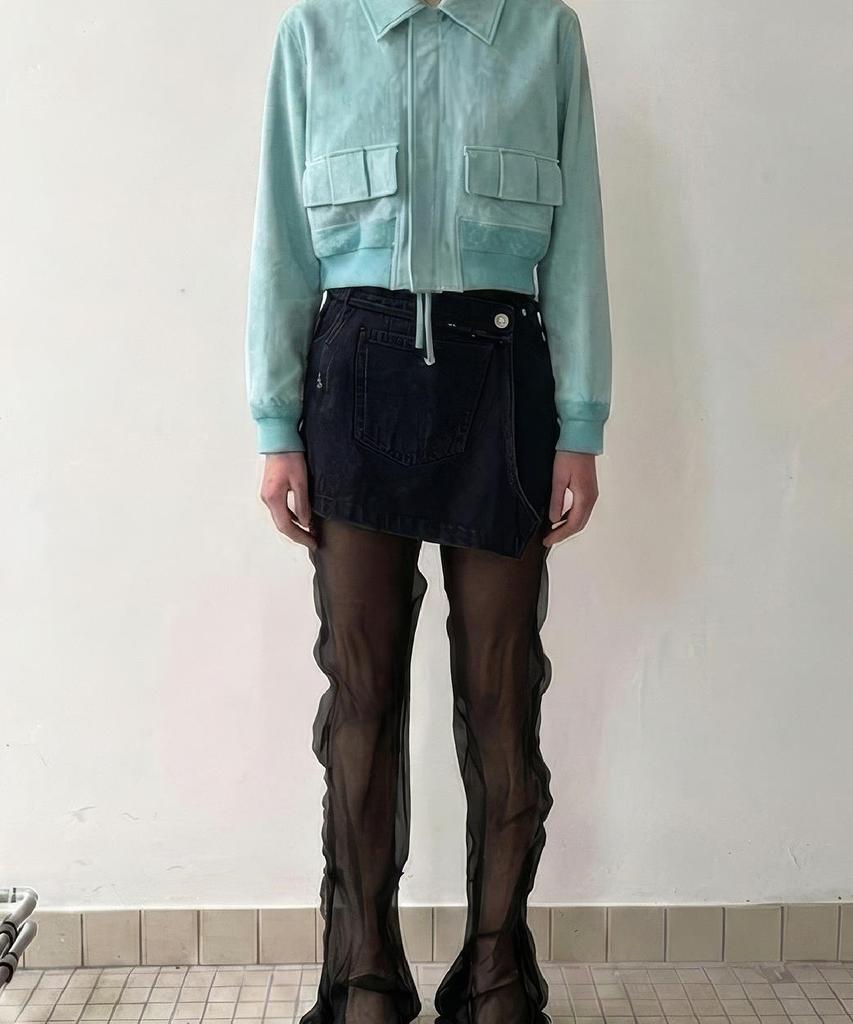 Recode Suede Cropped Jacket R0Jas26200Bux