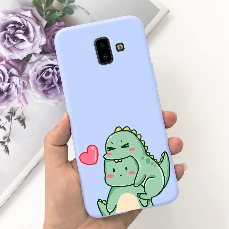 Чехол для Samsung Galaxy J6 Plus 2018 Samsung J6 (2018) J6+ J 6 J6Plus J610F J600G Милый Конфетный Цвет Мягкий Силиконовый Задний Чехол для Телефона