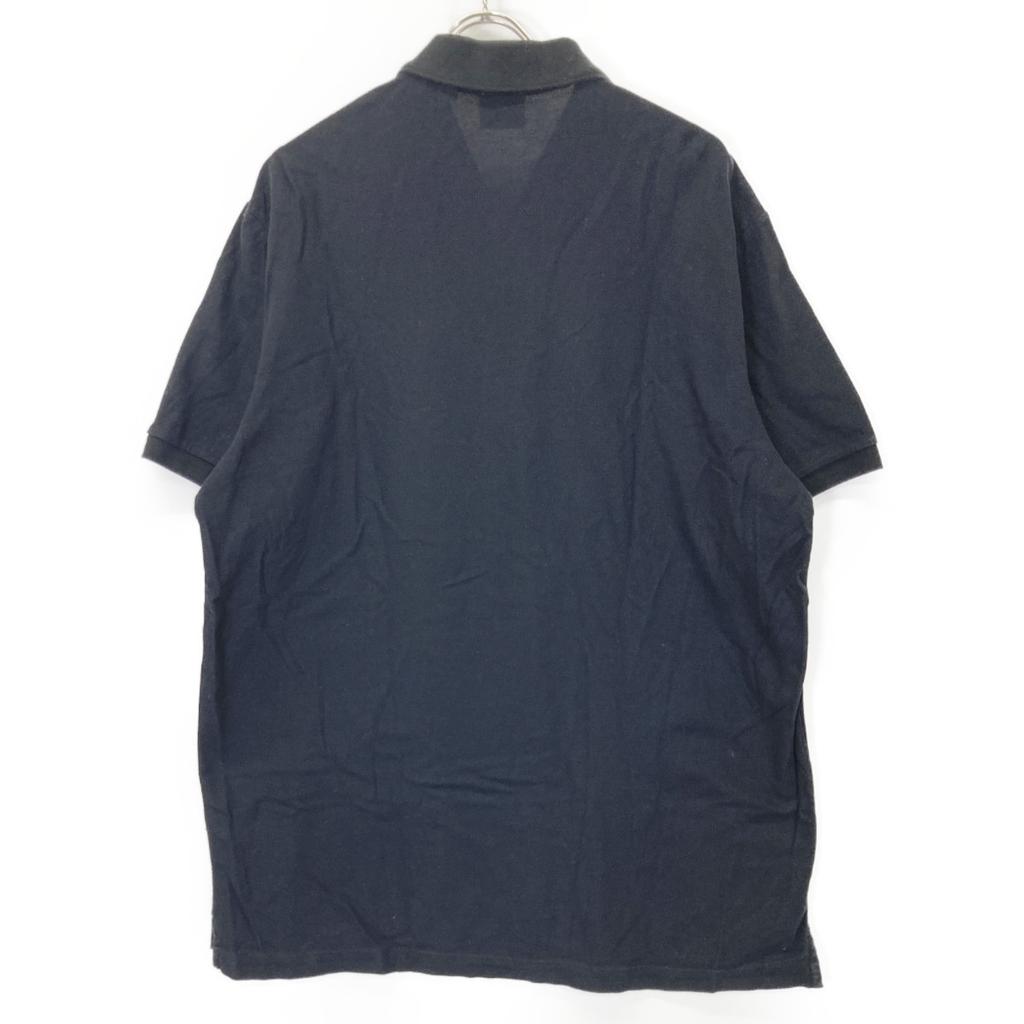 Burberry 8025774 Черная рубашка поло с вышивкой логотипа топы XXL черныйПодержанный