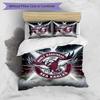 3pcs Duvet Cover Set (1*Duvet Cover + 2*Pillowcase, Without Core), Manly Warringah Sea Eagles Print Bedding Set, Bedroom Decor, All‑Season, Birthday G