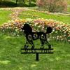 Poodle Memorial Stake Sign Metal Pet Grave Marker Elegant Sympathy & Remembrance Stake Ideal Pet Loss Gift | Stylish Yard Decor