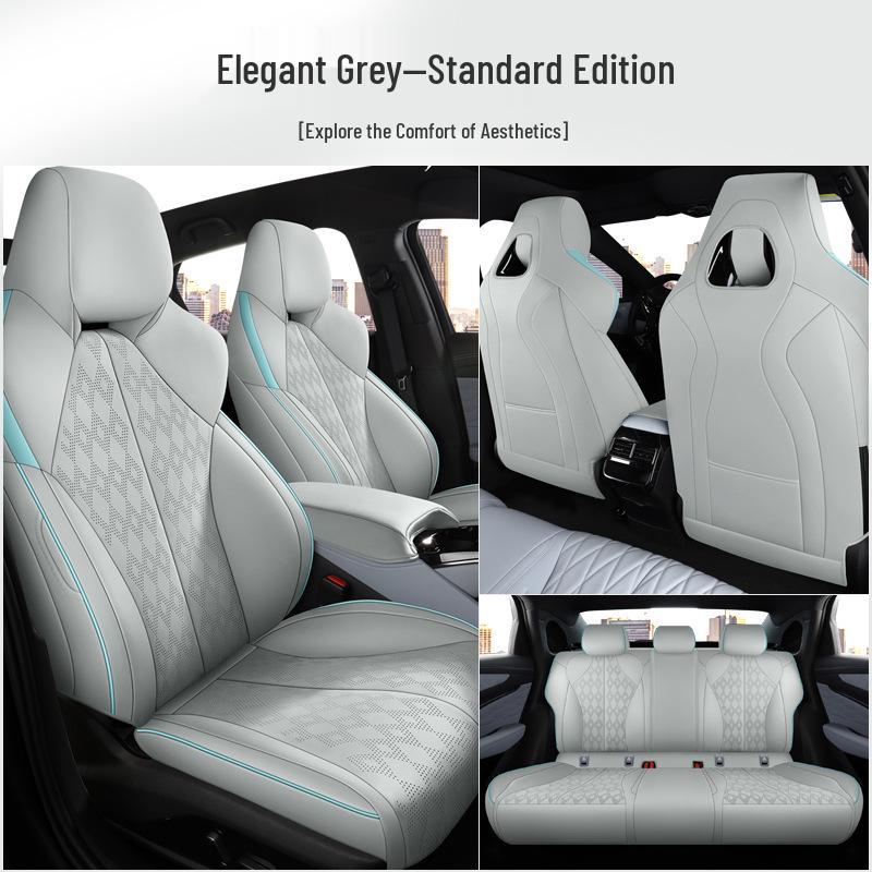 Чехол на сиденье BYD Seal: Перфорированная, Дышащая, Роскошная, Подушка-полупакет для всех сезонов.