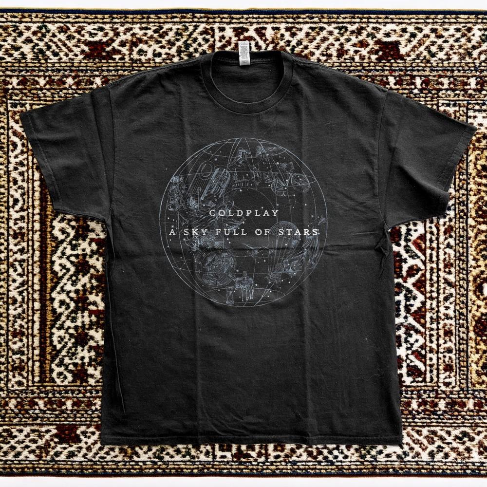 NEW Coldplay A Sky Full Of Stars Navy Basic Unisex TShirt Size S5XL Unisex T-Shirt