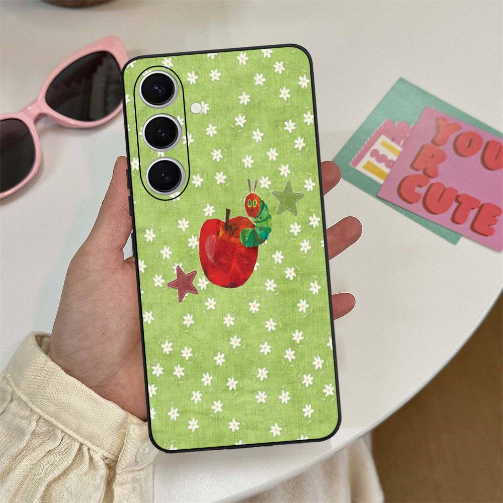 Чехол для телефона 'Очень голодная гусеница' для Samsung S 24 Fe 25 Ultra Plus 20 Lite 21 30 22 23 24 22 Ultra 5G Fundas