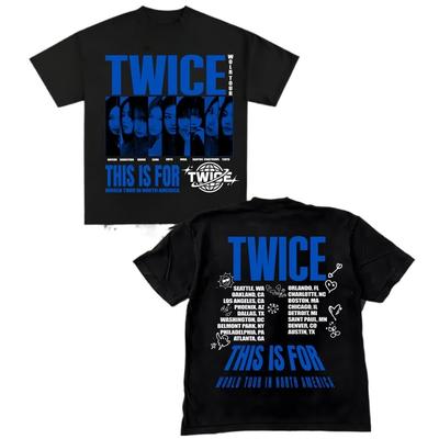 Twice Эта футболка для Мирового тура Часть 2, Четыре футболки Twice, Twice Тур Ready to Be, Футболка Twice World Tour, Худи Twice, Футболка Twice Kpop