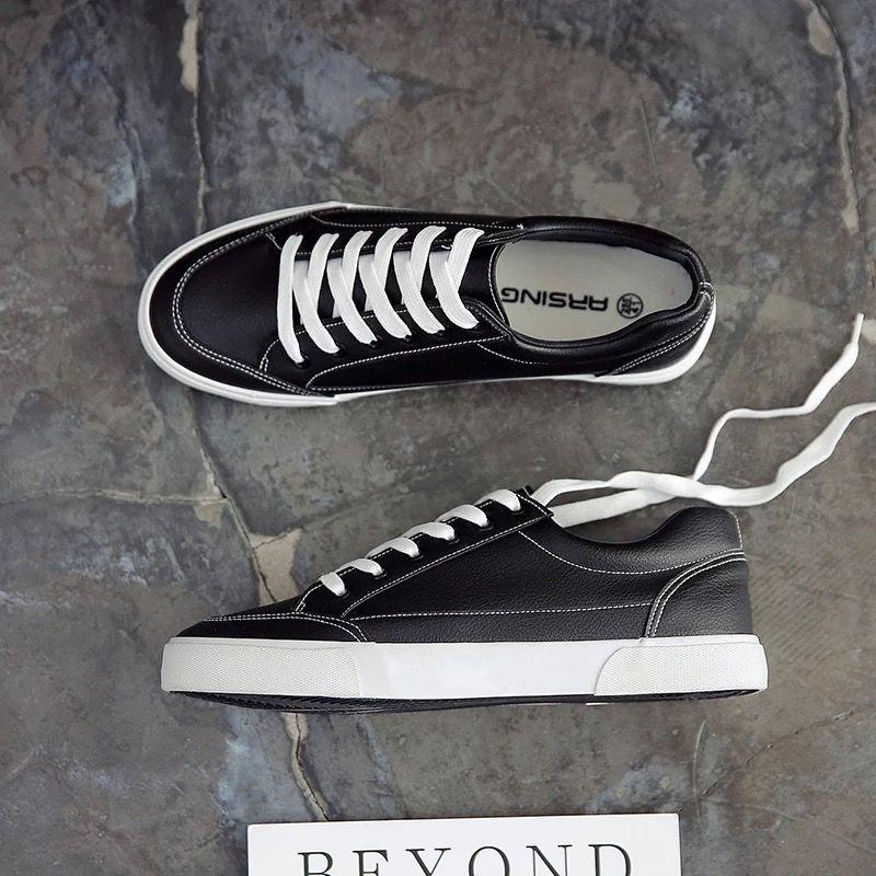 Модные осенние парусиновые кроссовки с низким верхом, мужские вулканизированные туфли, повседневные кроссовки, обувь для скейтборда, простая однотонная обувь, мужская шнуровка, плоская подошва