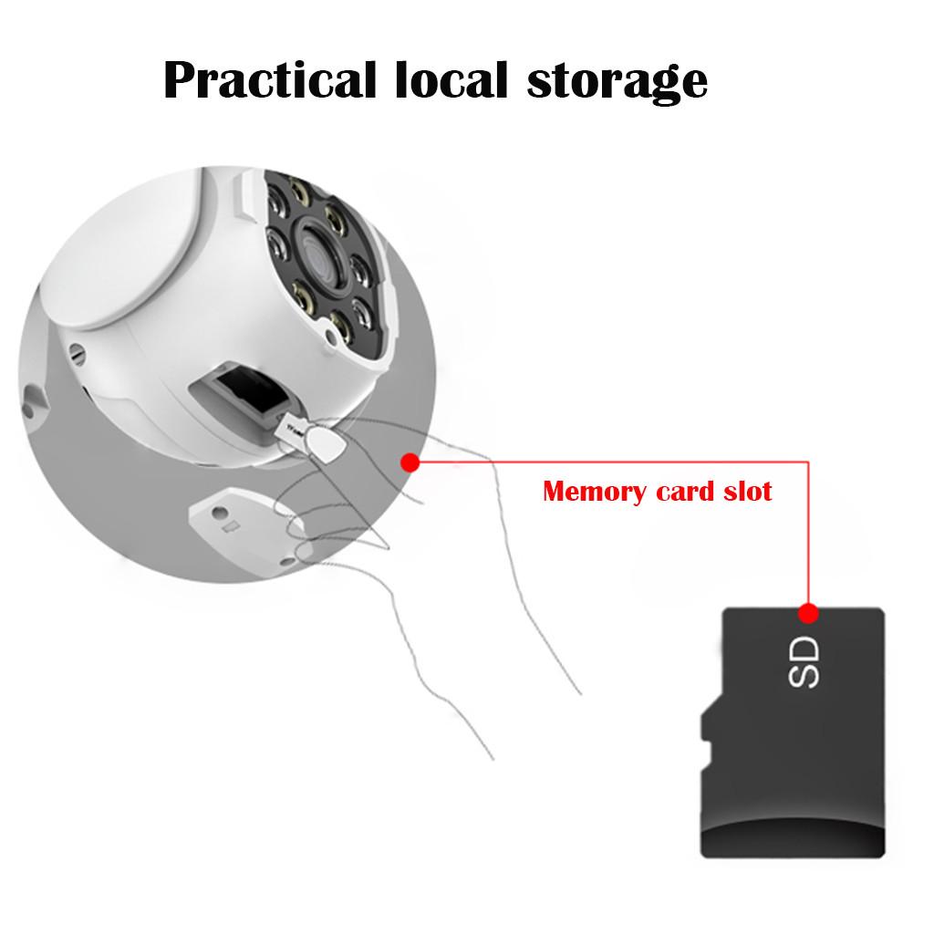 Открытая беспроводная PTZ 2-сторонняя камера видеонаблюдения 1080P WIFI IP купольная ночная камера безопасности