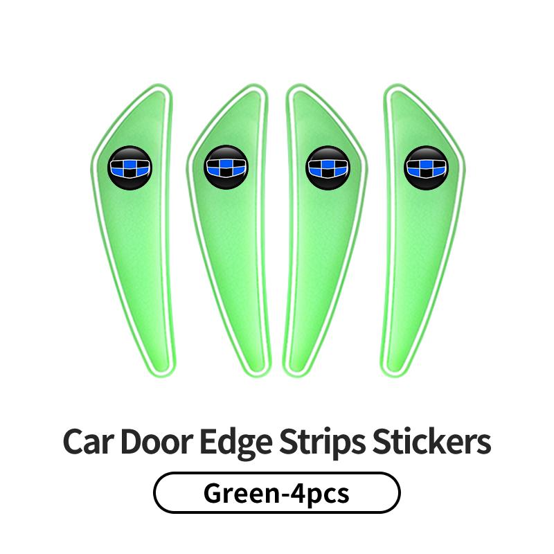 4PCS Car Door Edge Protector Guards Sticker Strip Accessories For Geely EX2 EX5 Coolray Monjaro 2024 2025 Starship 7 GX3