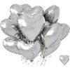 5 Pcs Heart Shape Foil Balloons DIY Air Balls New Wedding Decoration  Birthday Party