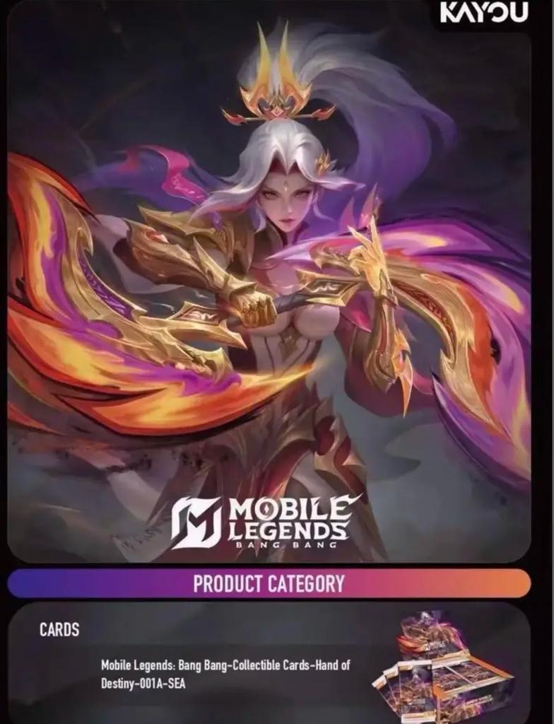 Genuine Mobile Legends: Bang BangCollectible CardsHand of Destiny001ASEA MBLL Card Rare Anime Collection Card Toys