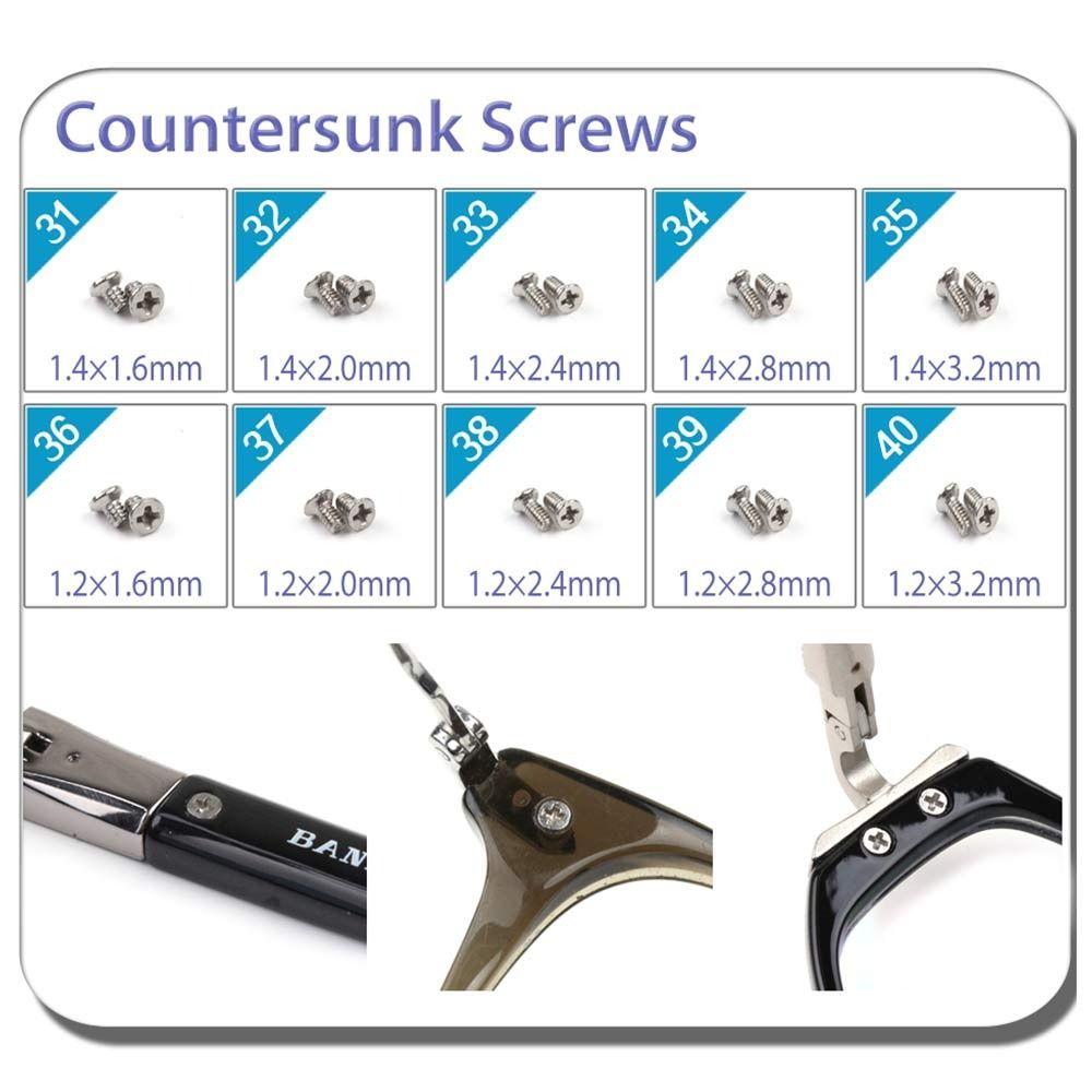 Hand Held Glasses Repair Tools Assorted Screw Nut Hand Tool Sets Sunglasses Accessories