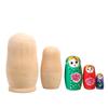 Nesting Dolls Wooden Unfinished Matryoshka Unique Gift Home Decoration
