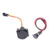 Electric Bicycle Charging Head Lithium Battery Output Line Round Male And Female Base Dc2.1 / 2.5 Charger Plug Socket