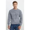Men's Standard Fit Regular Cut Crew Neck Patterned Knitwear Sweater