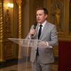Прозрачная акриловая трибуна 43,31 дюйма Лекционные трибуны и пюпитры с местом для хранения для классной комнаты, школы, офиса и конференции