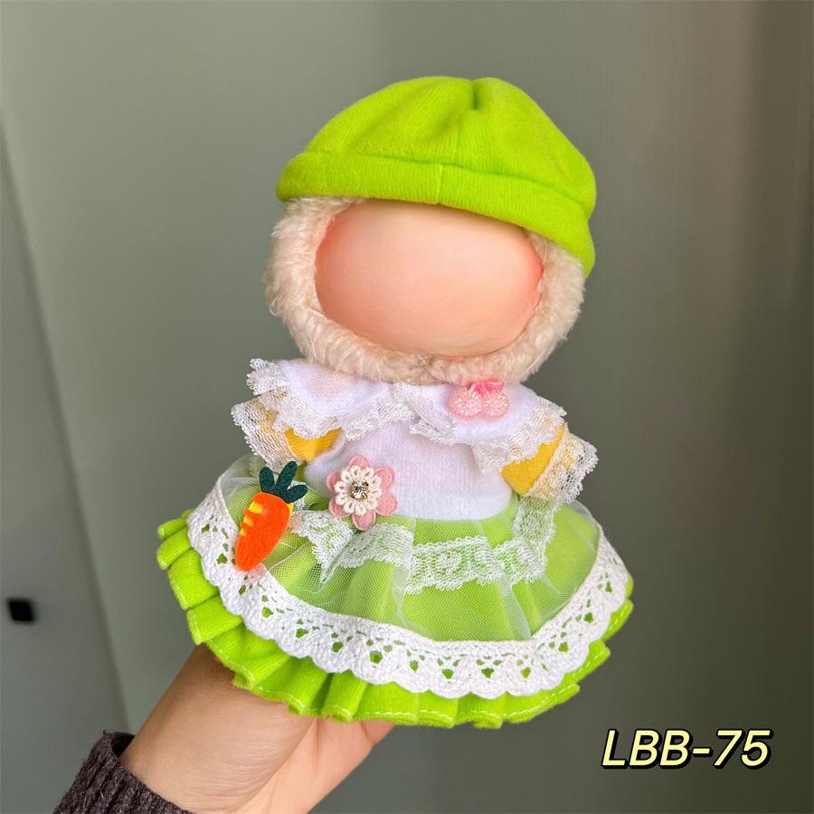 Подходит только для 17-сантиметровой тканевой куклы Лабубу, виниловых кукол, плюшевых игрушек и другой носимой одежды