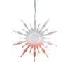 2pcs Pink Transparent Xmas Tree Hanging Ornaments Merry Christmas Decor  Home Desktop Decoration