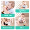 Baby Developmental High Chair Toys-Highchair Tray Rattle Toy with Suction Cup for Early Learning for 6 To 12 Months Old Infant & Toddler Girls